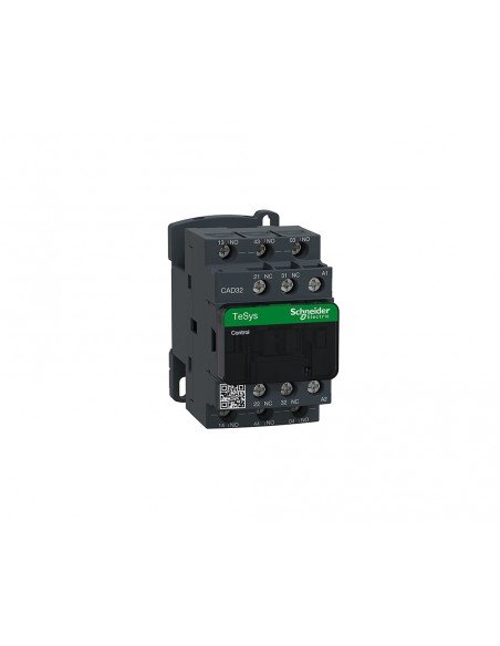 Contactor de potencia TeSys CAD-32 3NA+2NC 10A bobina 230VCA CAD32P7 de Schneider