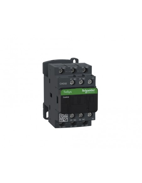 Contactor de potencia TeSys CAD32 3NA+2NF 10A bobina 110VCA CAD32F7 de Schneider