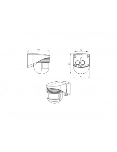 Detector de movimiento para exteriores LC-CLICK 200 BL de Luxomat 2