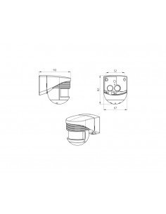 Detector de movimiento para exteriores LC-CLICK 200 BL de Luxomat 2