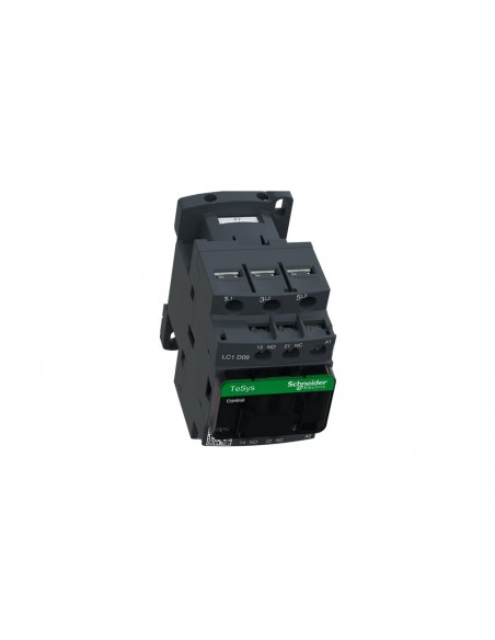 Contactor de potencia TeSys D3P AC-3 9A bobina 110VCA LC1D09AF7 de Schneider