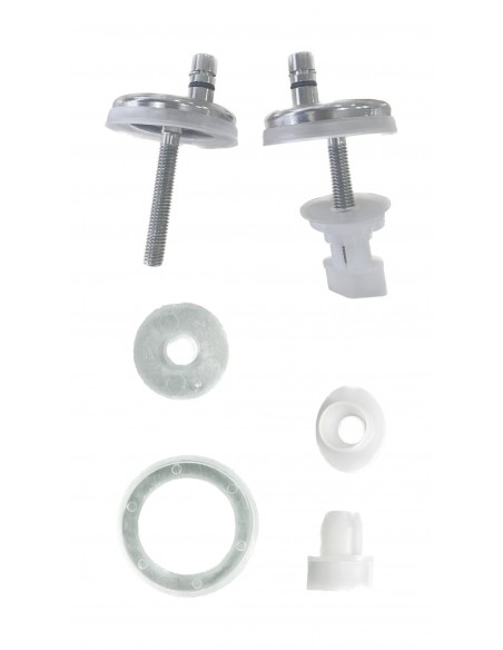 Juego de herrajes ETA153-CP para asiento caída amortiguada New Ola de Jacob Delafon