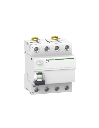 Interruptor diferencial iID 4P 63A 500MA AC A9R16463 de Schneider