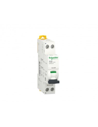 Interruptor automático Acti9 iC40F 1P+N 10A curva C 6kA A9P53610 de Schneider