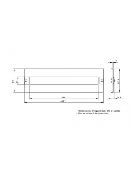 Tapa G/P Acti9 3 mod,alto 150mm LVS03203 de Schneider