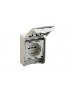 Toma empotrable con brida 2P+T 10/16A para cajas Kaedra 81141 de Schneider