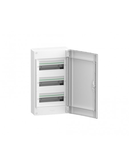 Armario de superficie 18 módulos por fila y puerta opaca PrismaSet XS de Schneider