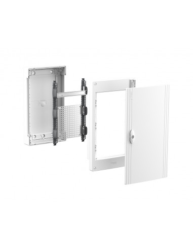 Armario de superficie 18 módulos por fila y puerta opaca PrismaSet XS de Schneider