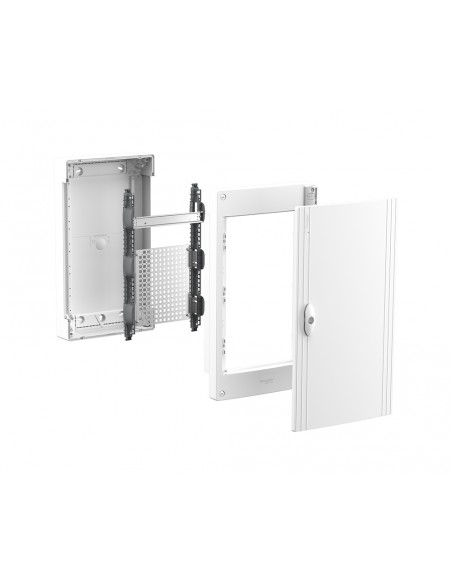 Armario de superficie 18 módulos por fila y puerta opaca PrismaSet XS de Schneider