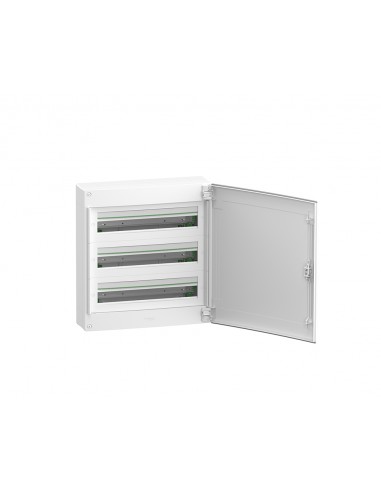 Armario de superficie 24 módulos por fila y puerta opaca PrismaSet XS de Schneider