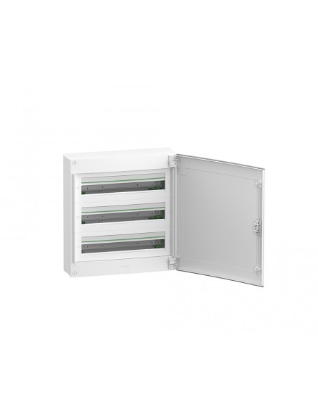 Armario de superficie 24 módulos por fila y puerta opaca PrismaSet XS de Schneider