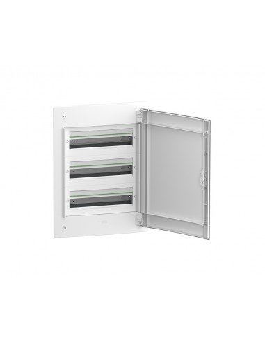 Armario de empotrar 18 módulos por fila con 3 filas y puerta opaca LVSXE318 PrismaSet XS de Schneider