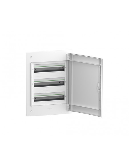 Armario de empotrar 18 módulos por fila con 3 filas y puerta opaca LVSXE318 PrismaSet XS de Schneider