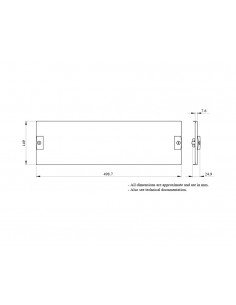 Tapa G/P Plena 3 módulos,alto 150mm LVS03803 de Schneider 2