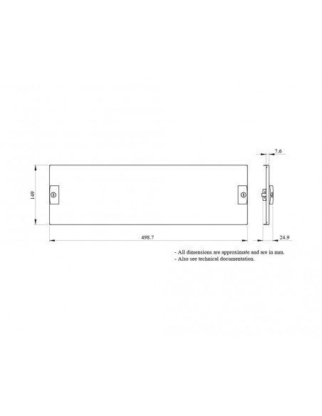Tapa G/P Plena 3 módulos,alto 150mm LVS03803 de Schneider