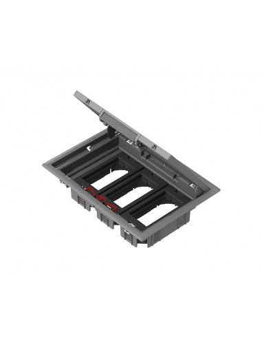 Caja de suelo para 3 módulos dobles ISM50636 de Scheneider