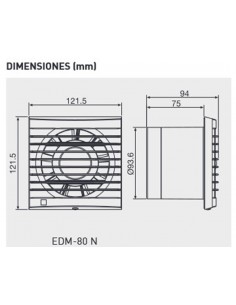 Extractor de baño EDM-80N de Soler & Palau 2