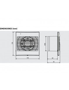 Extractor de baño DECOR-100CR de Soler & Palau 2