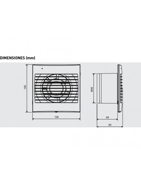 Extractor de baño DECOR-100CR de Soler & Palau