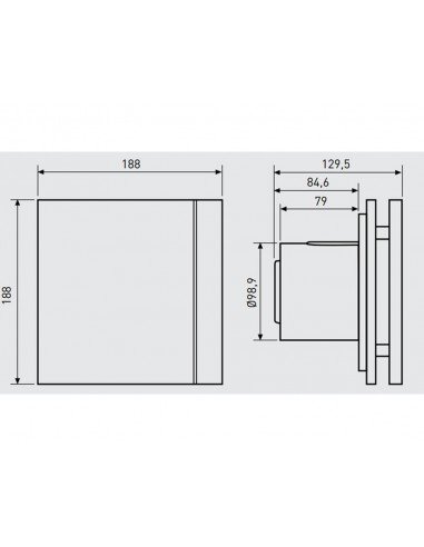 Extractor de baño SILENT-100 CZ DESIGN de Soler & Palau