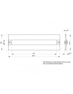 Tapa G/P Acti9 3 módulos,alto 150mm RAL antiguo 03203 de Schneider 2