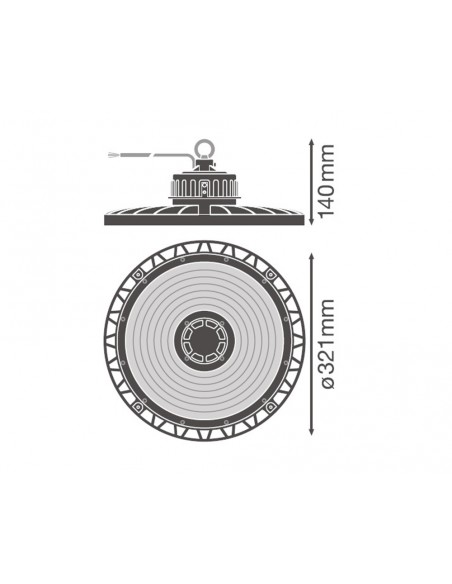 Campana Led HIGH BAY GEN3 155W 6500K 110DEG de Ledvance