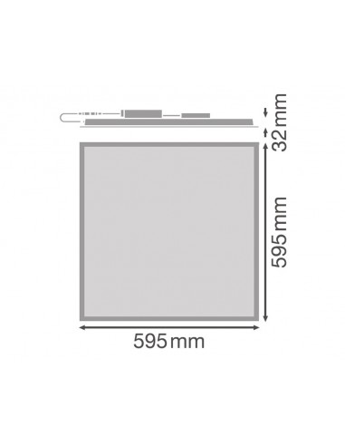 Panel LED empotrable regulable 60x60 PFM 36W 4000K de Ledvance