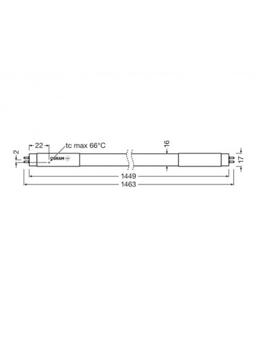 Fluorescente Led SubstiTUBE TUBE T5 HF 26W 4000K 1500 de Ledvance