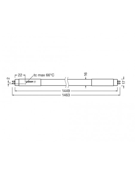 Fluorescente Led SubstiTUBE TUBE T5 HF 26W 4000K 1500 de Ledvance