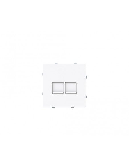 Tapa plana 2 soportes con persiana Serie Alba de Niessen