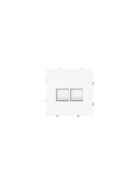 Tapa plana 2 soportes con persiana Serie Alba de Niessen