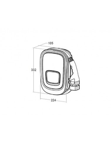 Estación de carga Viaris Uni trifásico 22KW 32A WIFI+ETHERNET OB94U720HA2 de Orbis