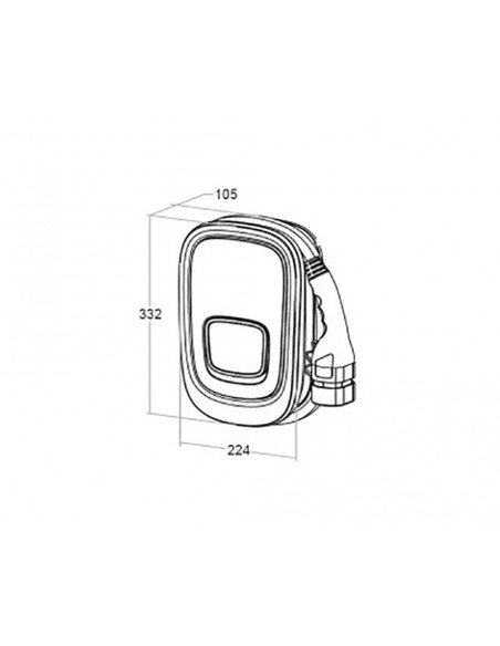 Estación de carga Viaris Uni trifásico 22KW 32A WIFI+ETHERNET OB94U720HA2 de Orbis