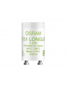 Cebador para tubos fluorescentes de potencias entre 4-22W de Osram