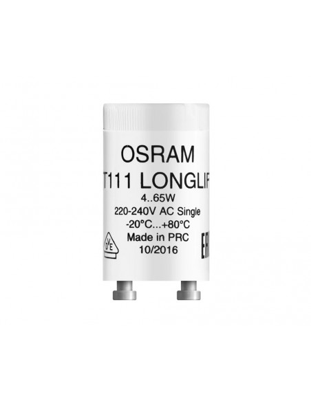 Cebador para tubos fluorescentes de potencias entre 4-80W de Osram