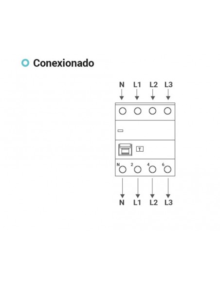 Interruptor diferencial 4P 10KA 40A 300MA tipo A 10003782 de Toscano