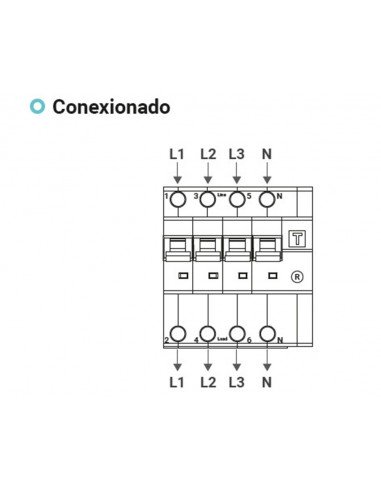Interruptor diferencial+magnetotérmico 3P+N 10KA 63A 300mA 10003766 de Toscano