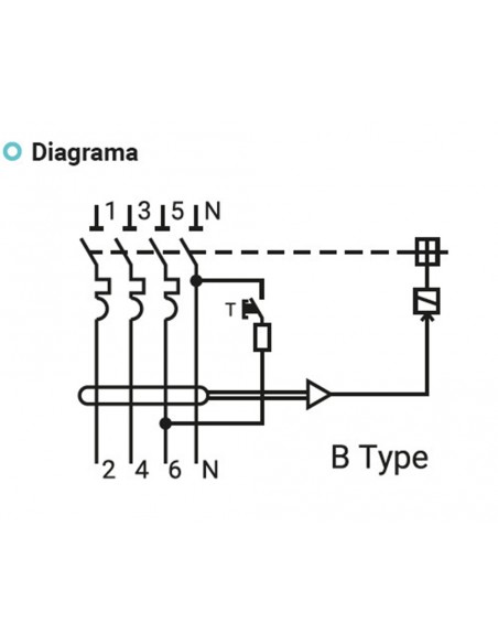 Interruptor diferencial+magnetotérmico 3P+N 10KA 63A 300mA 10003766 de Toscano