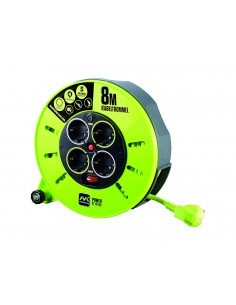 Enrollacable alargador  4 enchufes Schuko de Luceco 2