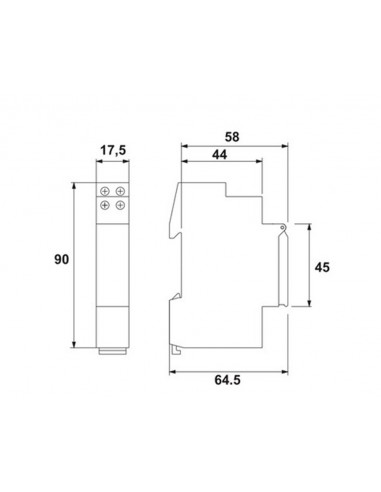 Interruptor horario con reserva IH-UNI-QT de Dinuy