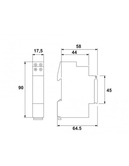 Interruptor horario con reserva IH-UNI-QT de Dinuy