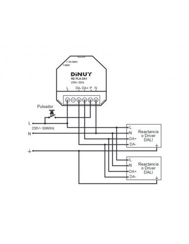 Regulador para equipos DALI RE PLA DA1 de Dinuy