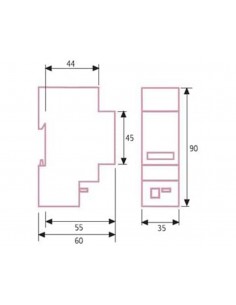 Contador de horas modular CH 311280 de Dinuy 2