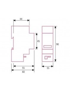 Contador de horas modular CH 311280 de Dinuy 2