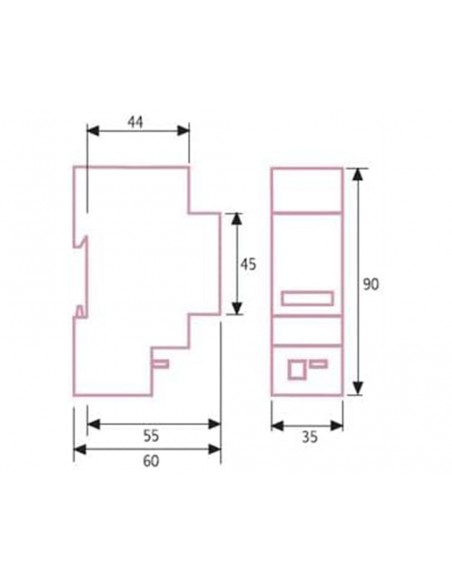 Contador de horas modular CH 311280 de Dinuy