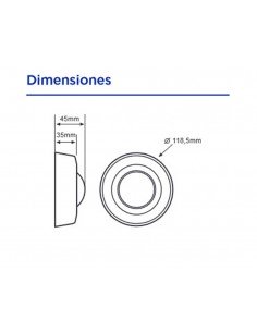 Detector de movimiento de superficie con Bluetooth 360º de Dinuy 2