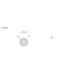 Campana industrial Led regulable ASTRO V5 de Roblan 2