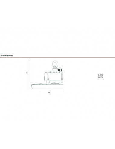 Campana industrial Led regulable ASTRO X2 de...