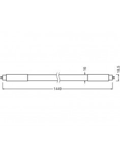 Fluorescente Led TUBE T5 AC 1449 18W 3000K de Ledvance 2