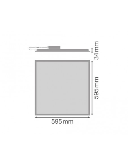 Panel LED empotrable DALI 60x60  36W 4000K UGR19 de Ledvance